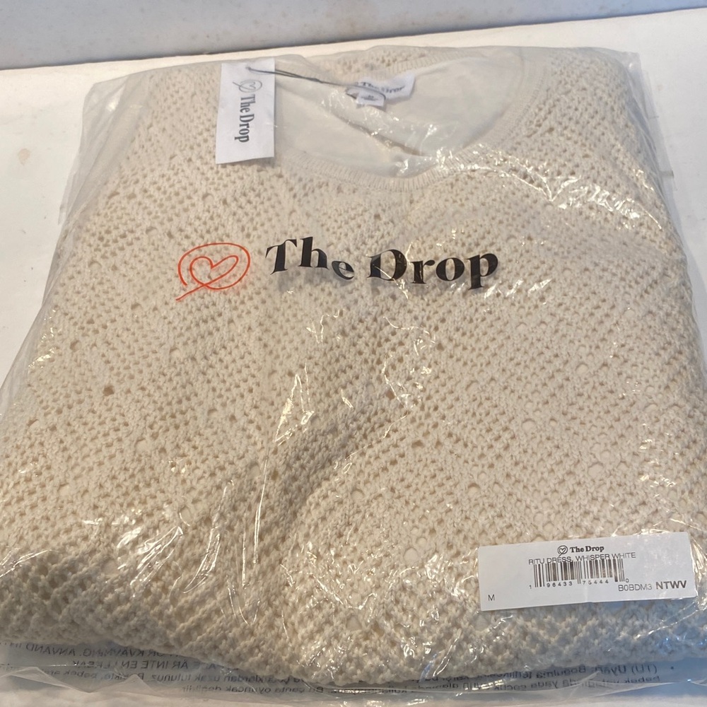 NWT The Drop Ritu Dress Whisper White - Picture 1 of 4